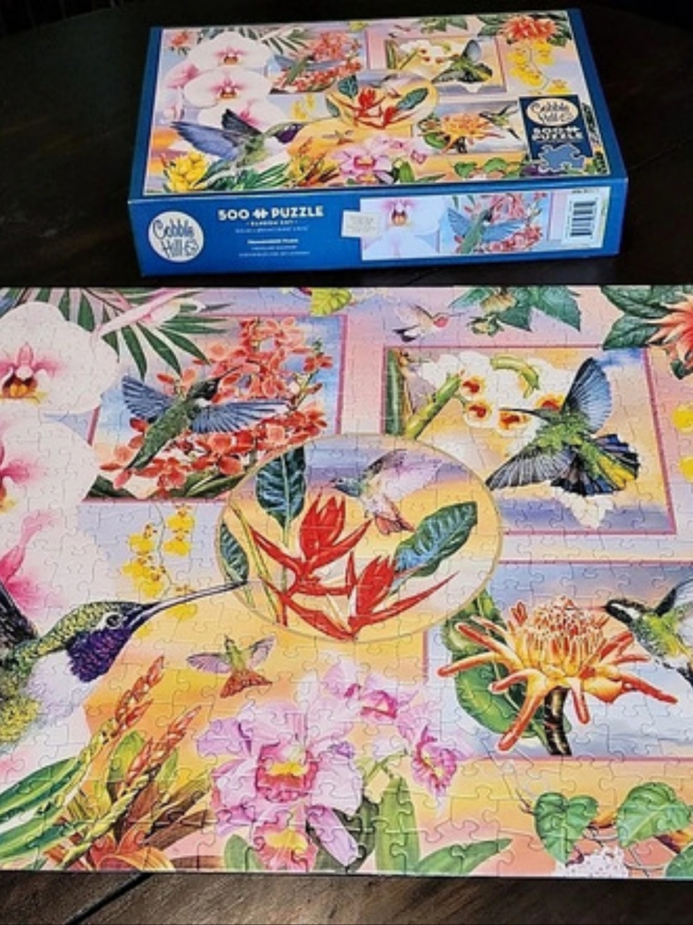 Cobble Hill Hummingbird Magic 500 Piece Jigsaw Puzzle